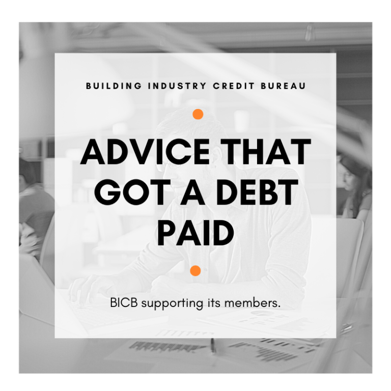 advice taht got a debt paid - BICB
