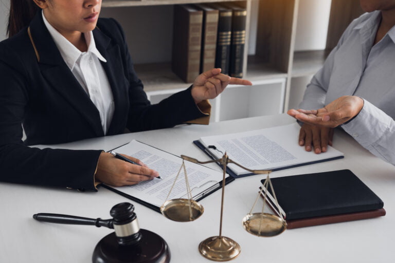 Legal advisor is explaining the offense